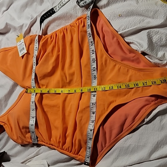 NWT So alluring Salmon tummy control slimming adjustable strap swim bathing suit - Picture 9 of 13